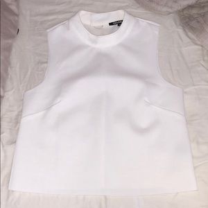 Gianni Bini White Boat Neck Top